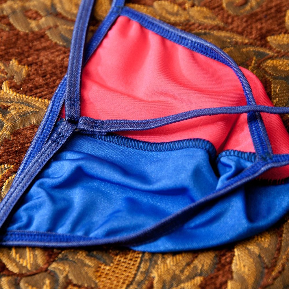 Mens Split Color Gstring Handmade - Picture 4 of 4
